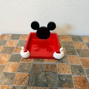 Red Mickey Mouse Post it Desk Tray